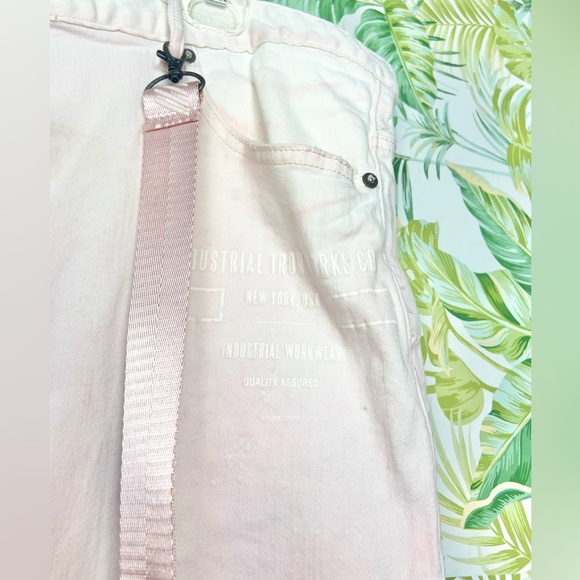 Smoke Rise Distressed Menās Skinny Jeans Pink Slim Tapered Fitā 44 x 32 - Picture 11 of 11